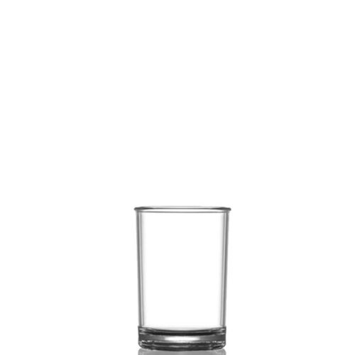 Plastic Tumbler Glass Stack mit einem Fassungsvermögen von 17 cl. transparent und sowohl Gravur und Druck möglich